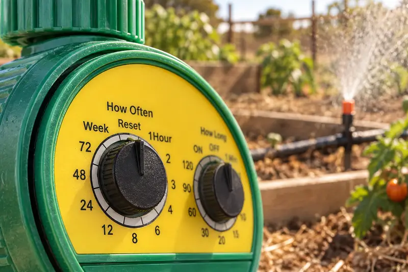 Automatic Hose Watering Timer — Dry Garden Beds