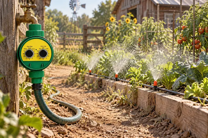 Automatic Hose Watering Timer — Dusty Garden Paths