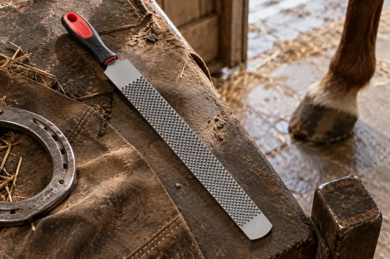 Double-Sided Hoof Rasp — Sheltered Repair Work
