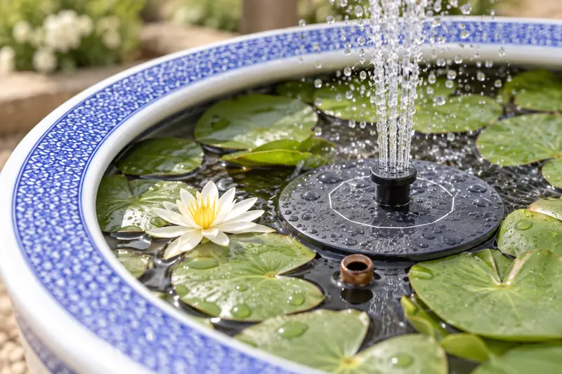Solar Water Fountain - view 2