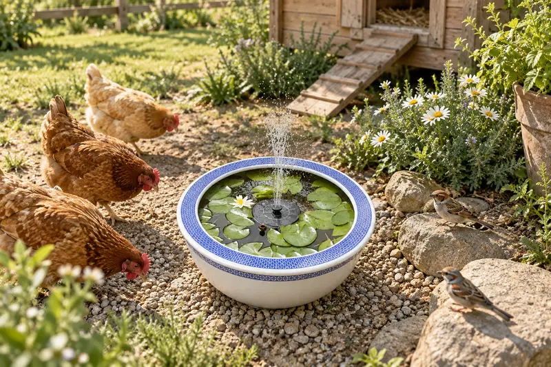 Solar Water Fountain - view 3