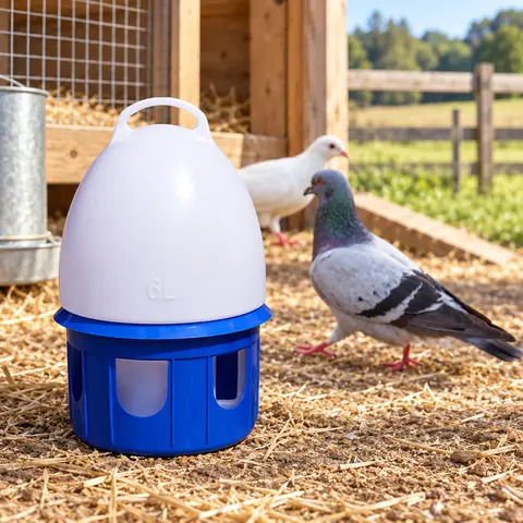 Plastic Bird Waterer — alternate view