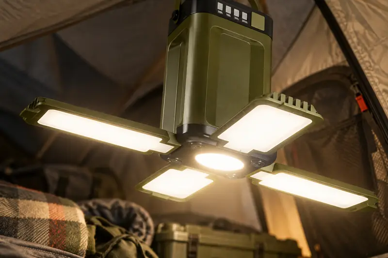 Folding Lantern — After-Dark Tent Chores