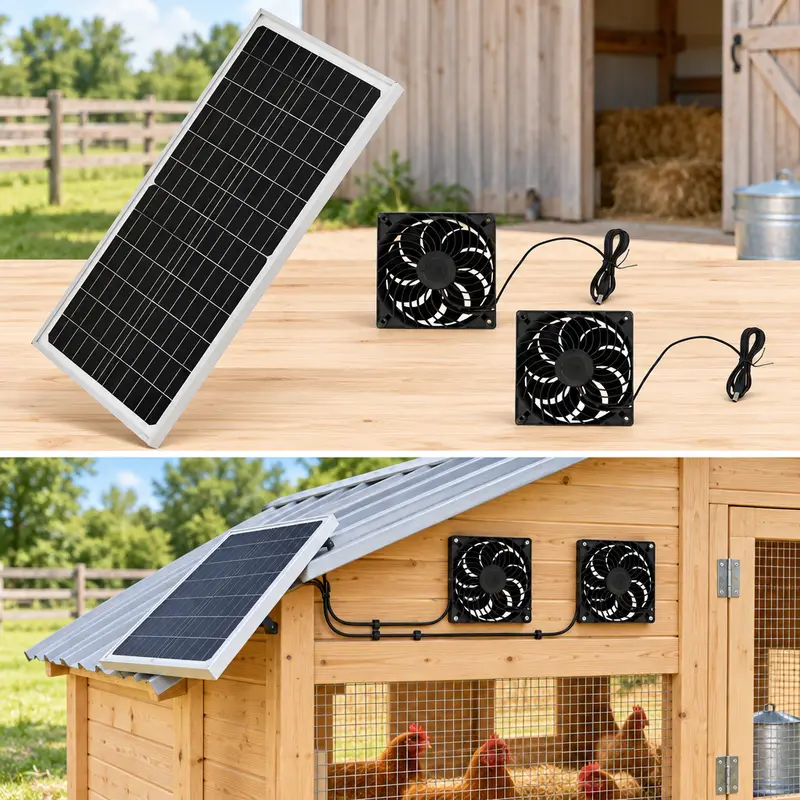 Solar-Powered Exhaust Fan - view 2