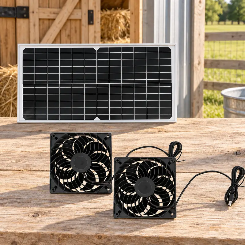 Solar-Powered Exhaust Fan - view 3