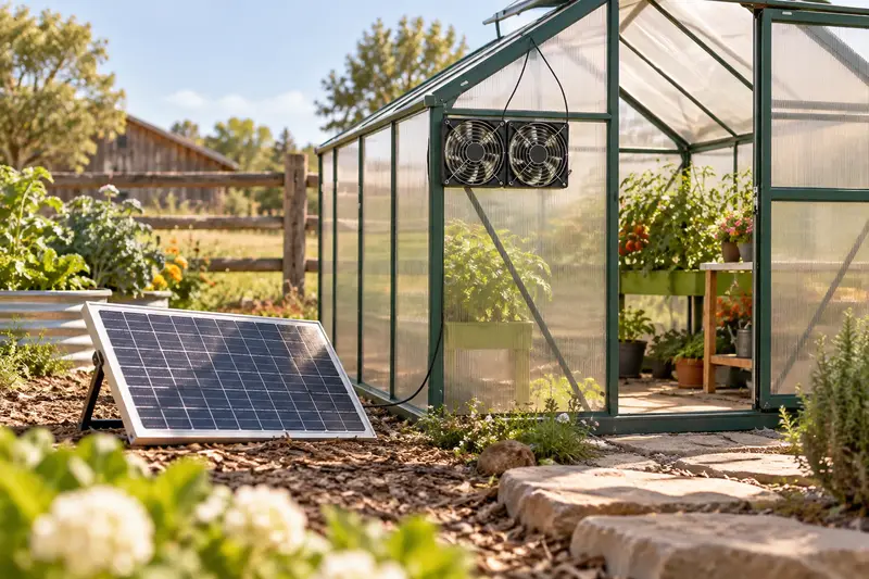 Solar-Powered Exhaust Fan — Still Air