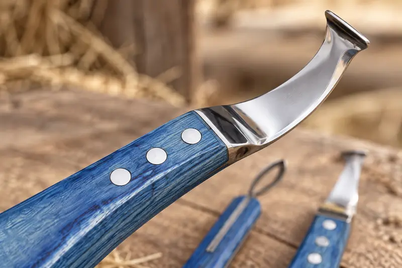 Wooden Handle Hoof Knife - view 2