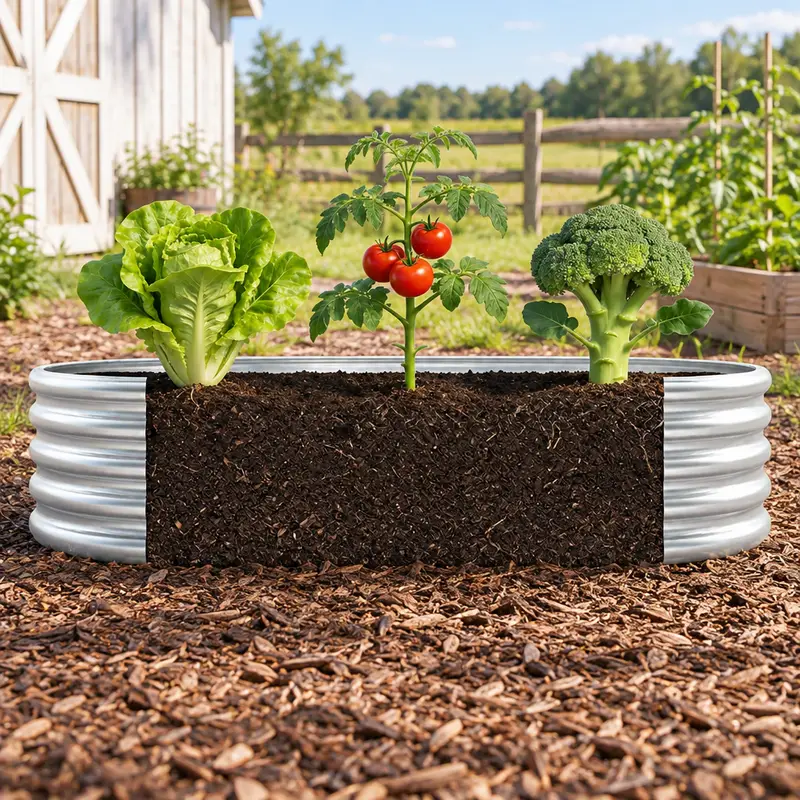Oval Raised Garden Bed - view 5