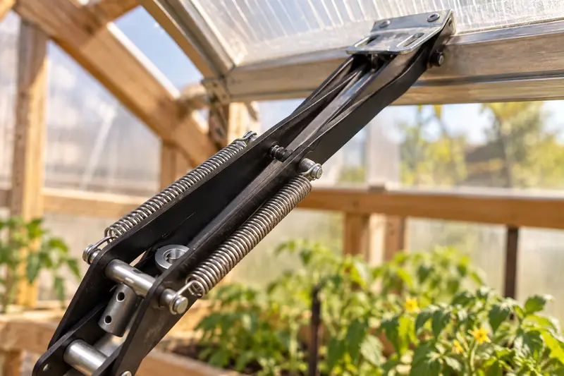 Automatic Greenhouse Vent Opener — Heat Building Under Cover