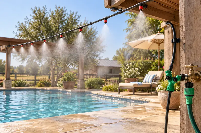 Adjustable Drip Irrigation Kit — Poolside Misting