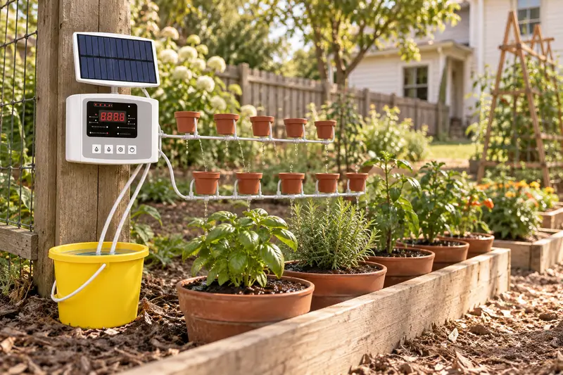Solar Drip Irrigation Kit — Dry Soil Routine