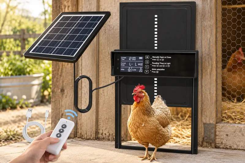 Solar Automatic Coop Door details