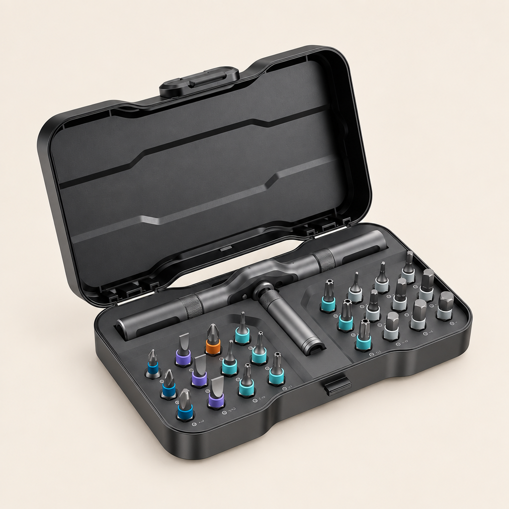 Screwdriver and Ratchet Wrench Set