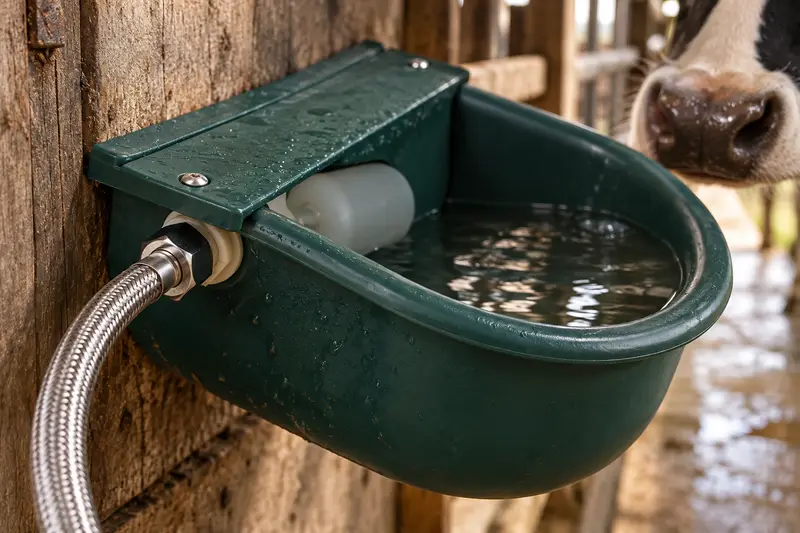 Automatic Livestock Water Bowl — Tight Barn Aisles