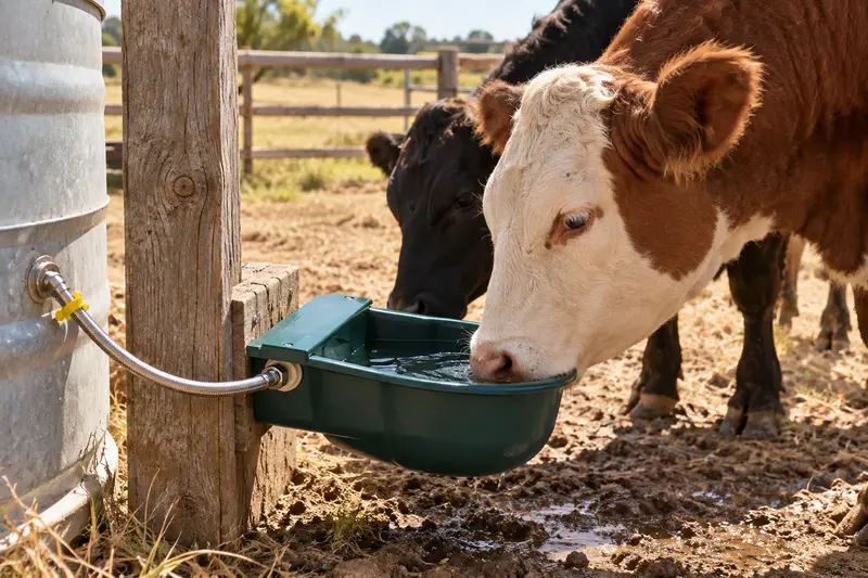Automatic Livestock Water Bowl — Dry-Weather Farm Chores
