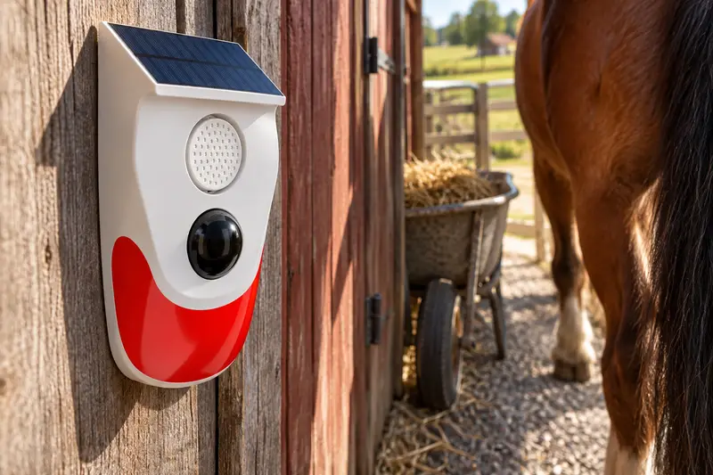 Solar Motion Sensor Alarm — Constrained Barn Approach