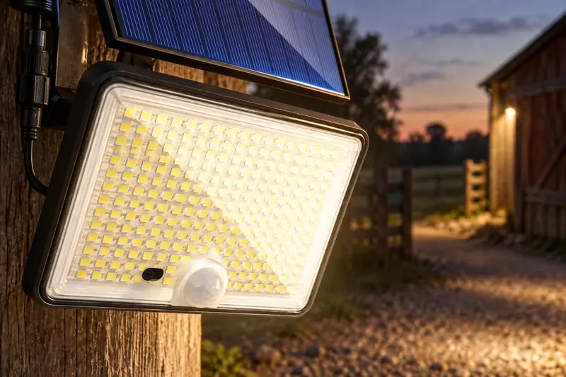 Solar Security Light — Late Walk Home