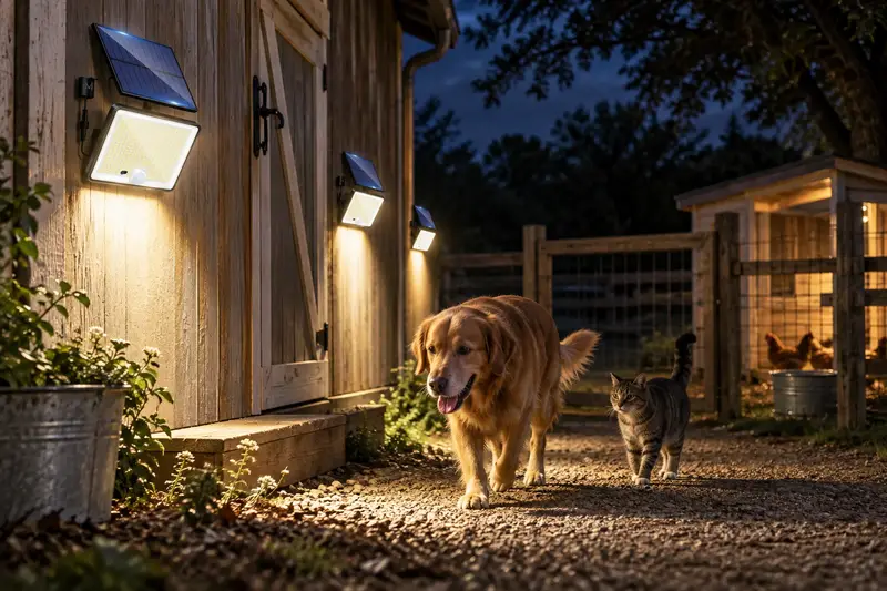 Solar Security Light — Pet's Last Outing