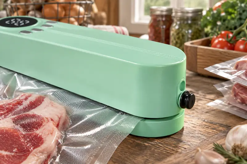 Cordless Vacuum Sealer — Crowded Packing Bench