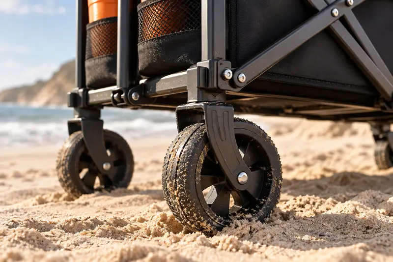 Folding Wagon — Beach Setup