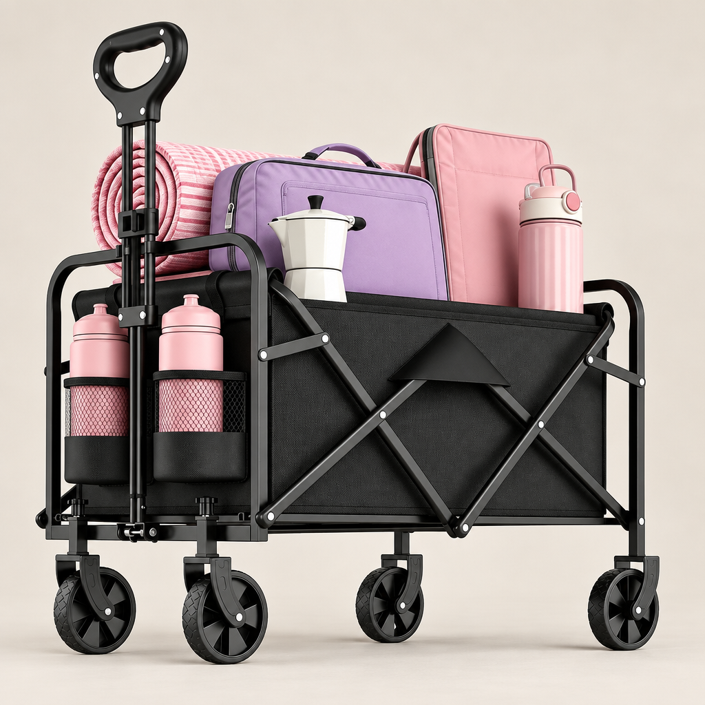 Black garden cart