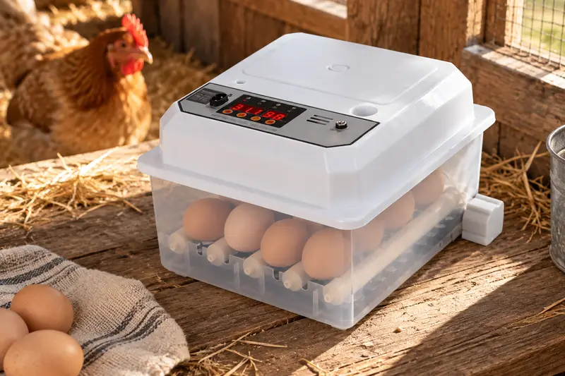 16-Egg Incubator — Small-Batch Poultry Breeding