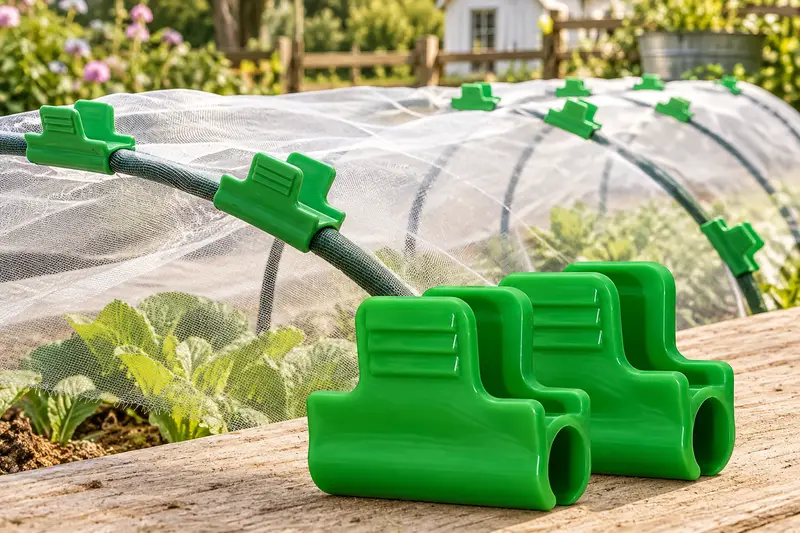 Plastic Greenhouse Clamps details