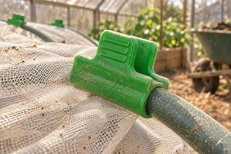 Plastic Greenhouse Clamps — Dusty Greenhouse Maintenance