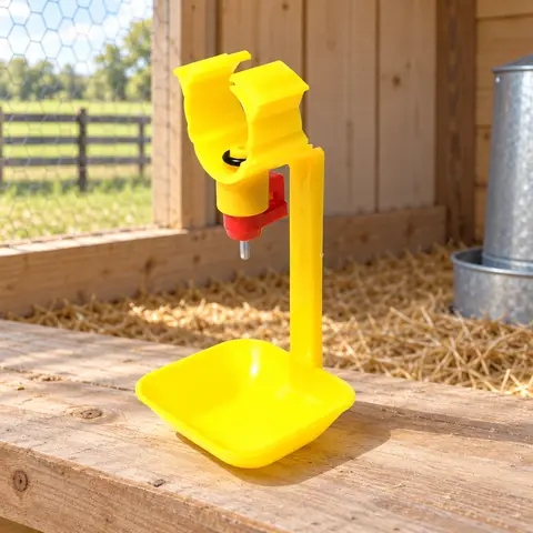 Poultry Nipple Drinker with Cup — alternate view