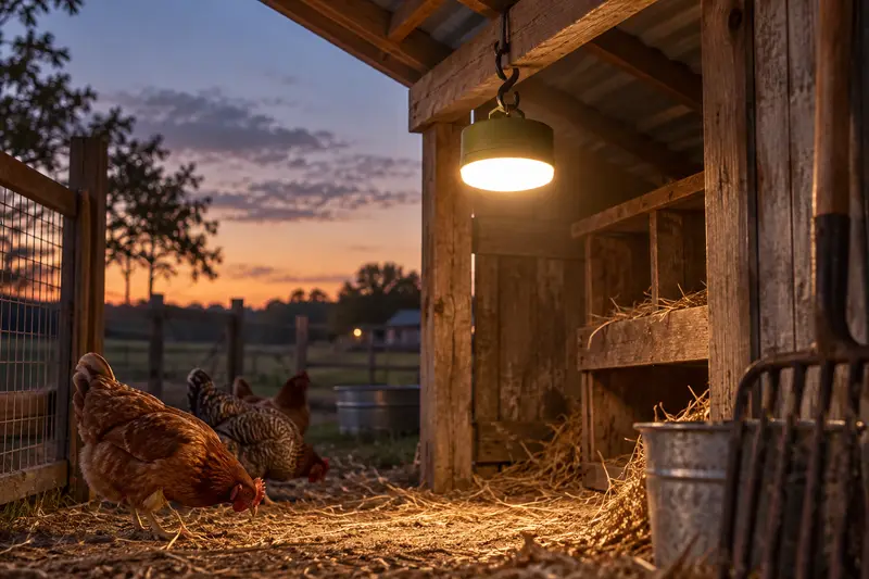 Rechargeable Hanging Light — Evening Chore Cleanup