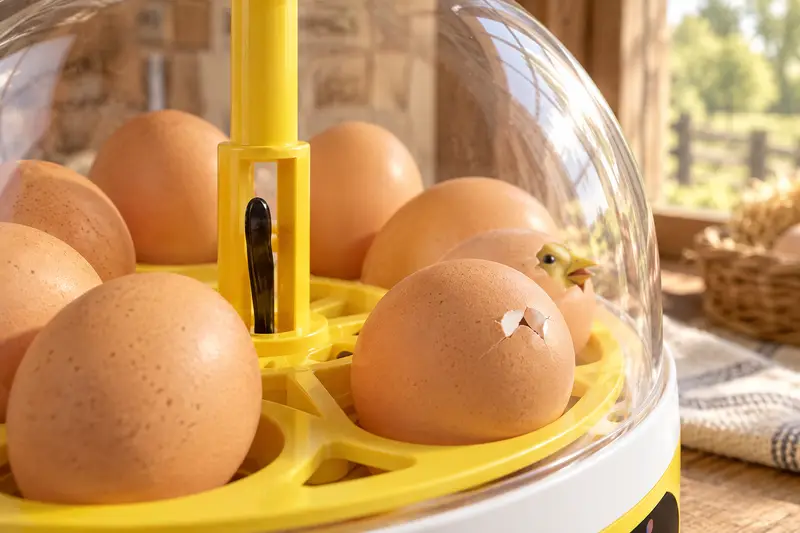 Clear-Lid Egg Incubator — Daylight Observation