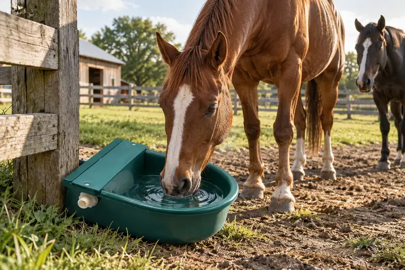 Automatic Water Bowl — Horse Watering Rounds