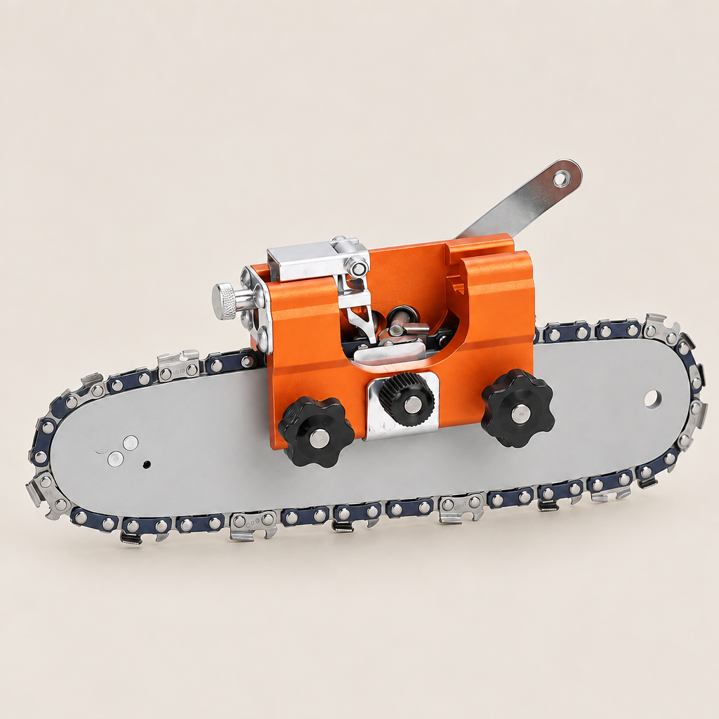 Hand-Cranked Chainsaw Sharpener