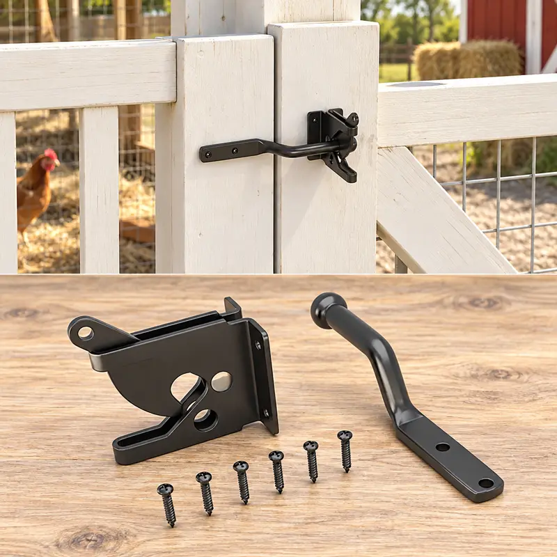 Black Gate Latch - view 3