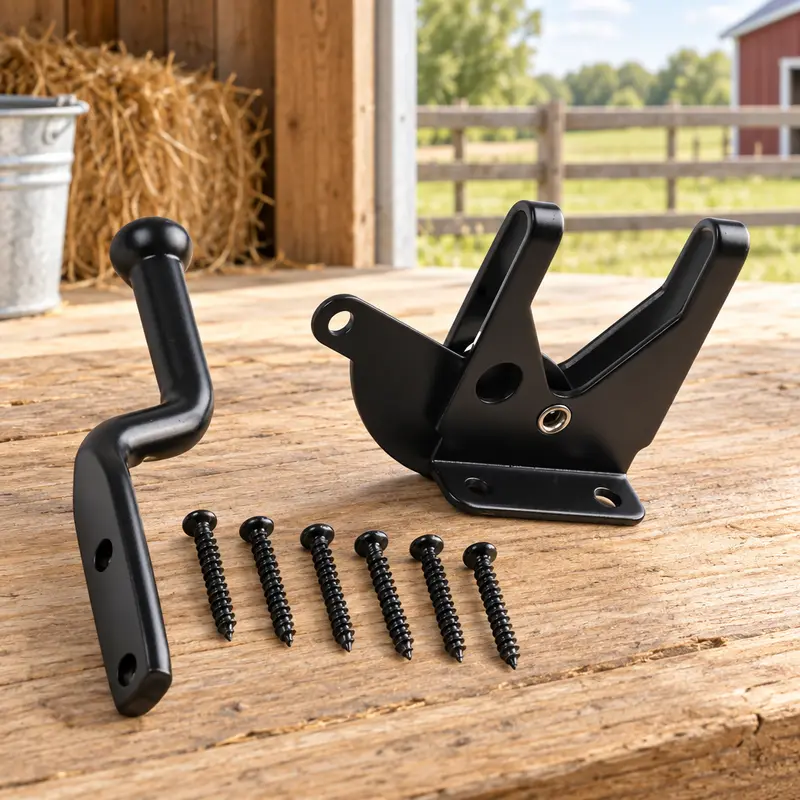 Black Gate Latch - view 4