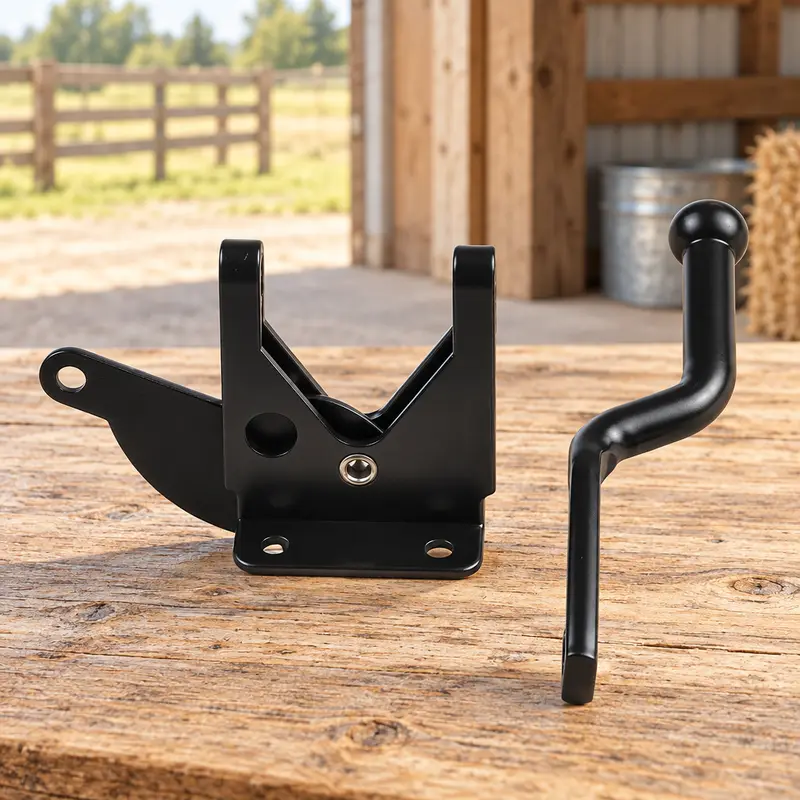 Black Gate Latch - view 5