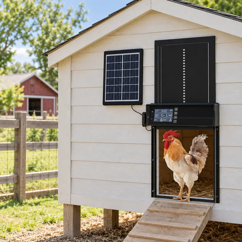 Solar-Powered Coop Door - view 2