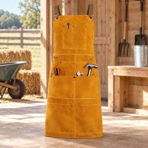 Leather Welding Apron — alternate view