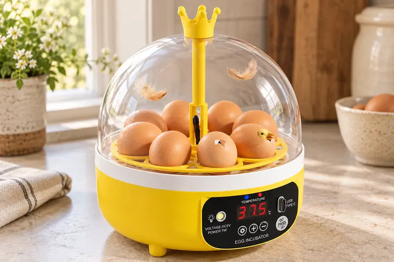 Egg Incubator with Transparent Lid details