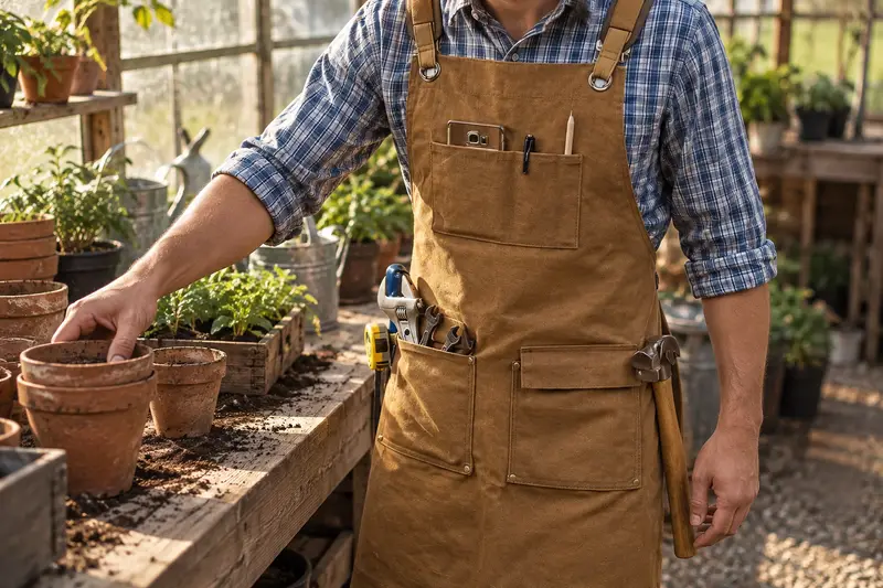Canvas Bib Apron — Cool-Morning Growing Tasks