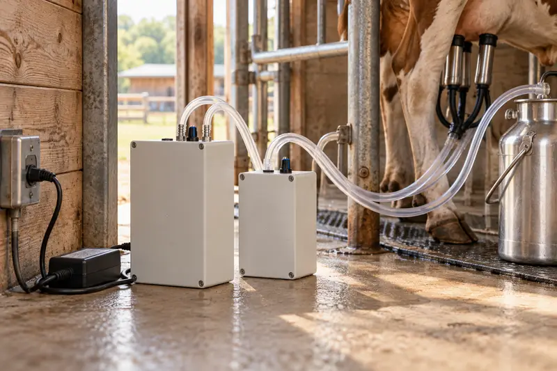 Milking Machine Vacuum Pump — Cramped Equipment Planning