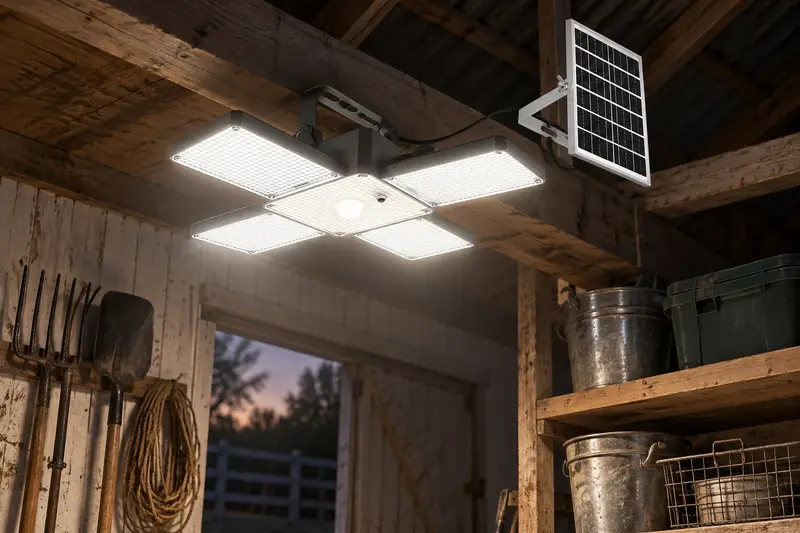 Solar Pendant Light — Low Light Tidying