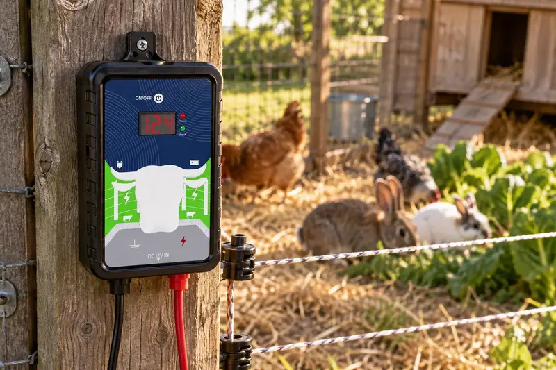 4-Joule Electric Fence Energizer — Small-Animal Boundaries