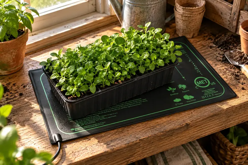 Seedling Heat Mat — Tight Indoor Workspace