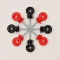 50pcs red