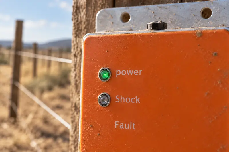 12V Electric Fence Energizer — Dusty Boundary Planning