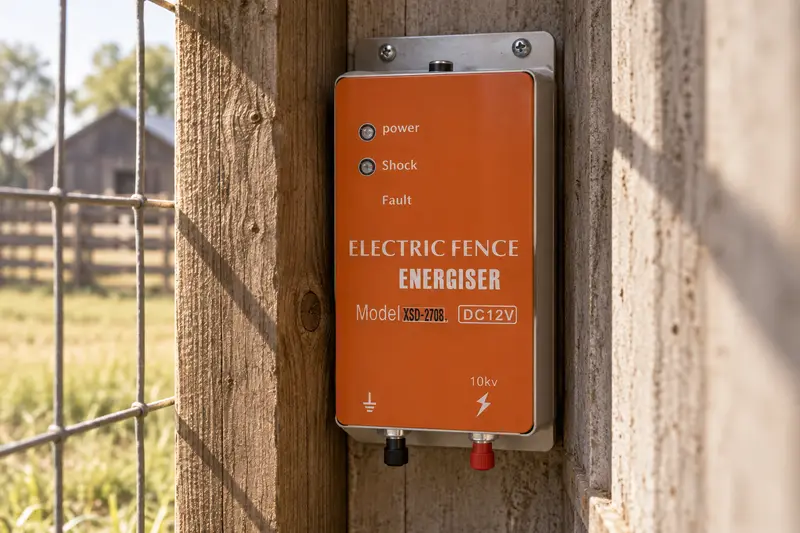 12V Electric Fence Energizer — Tight Installation Areas