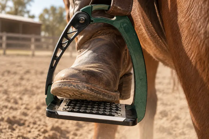 Safety Stirrups — Dusty Arena Lesson