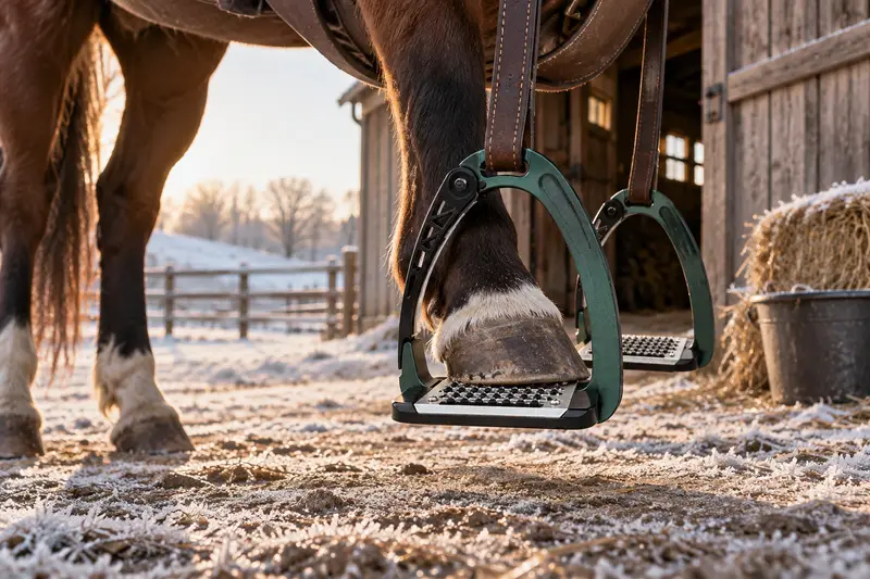 Safety Stirrups — Cold Morning Mounting