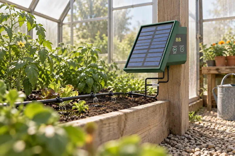 Solar-Powered Drip Irrigation Kit — Greenhouse Watering